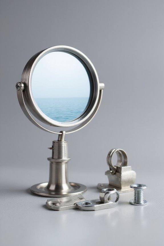 boat mirror installation options