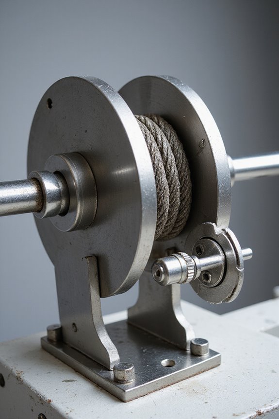 capstan winch mechanical operation