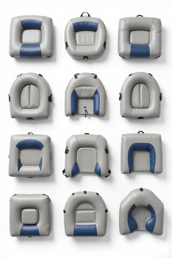 comfortable inflatable boat cushions