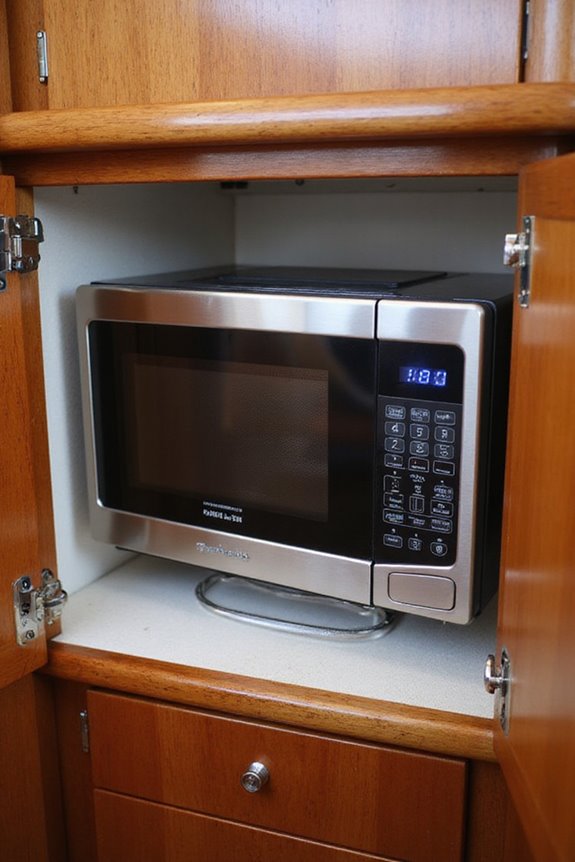 compact durable marine microwaves