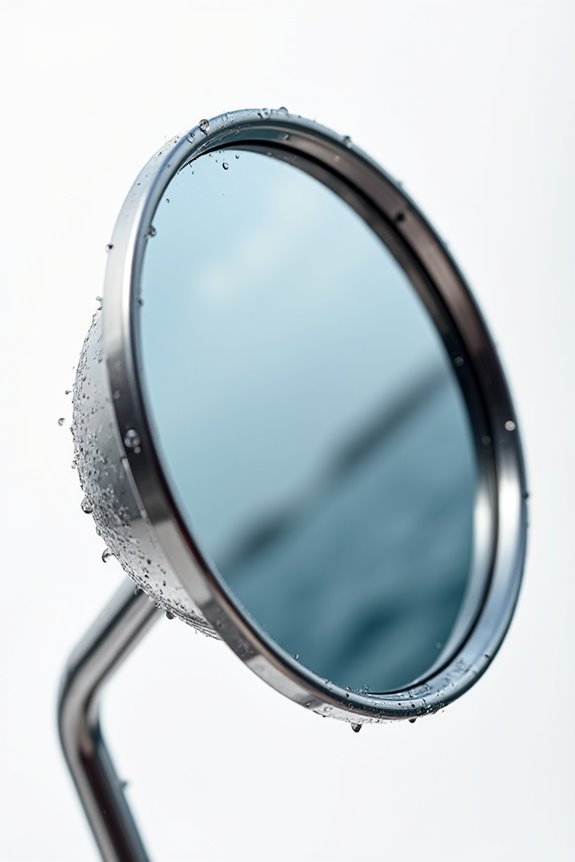 convex design for boat mirrors