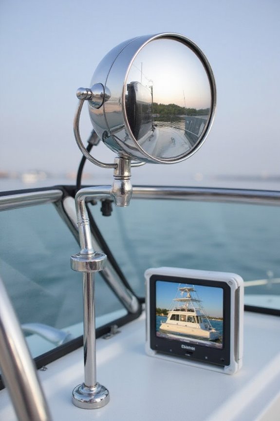 convex mirrors enhance boating safety