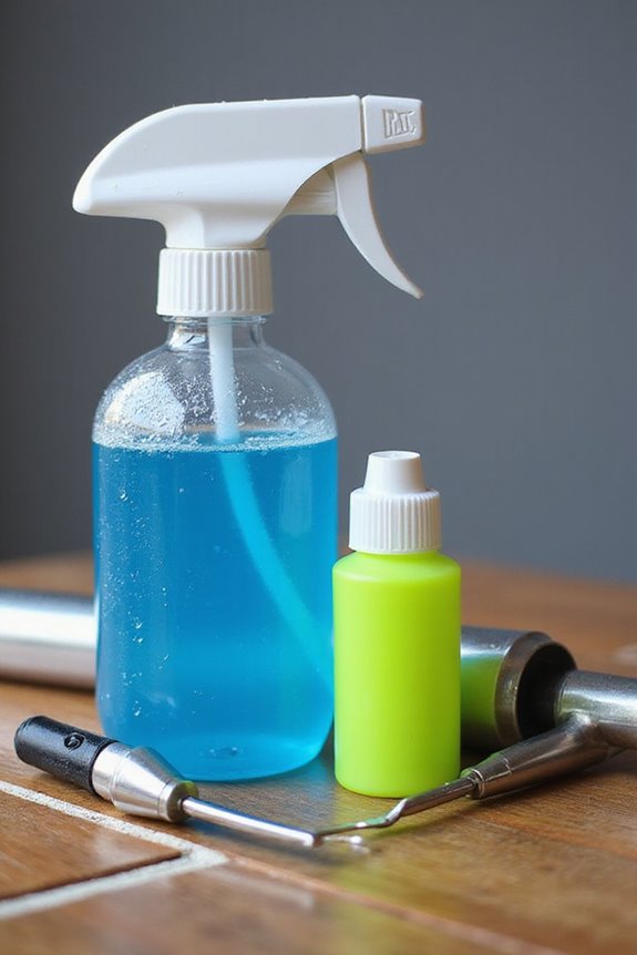 detect leaks with bubbles