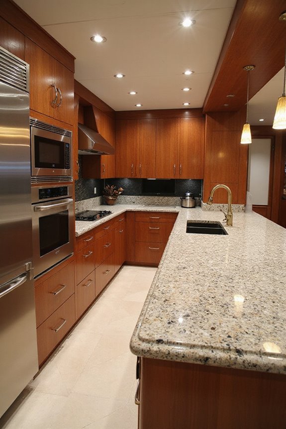 efficient yacht kitchen design
