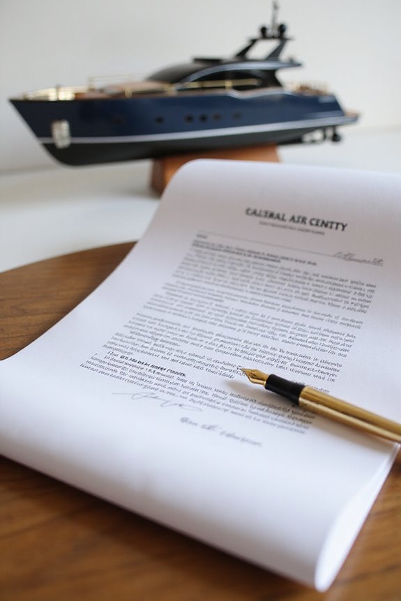 exclusivity terms in yacht sales