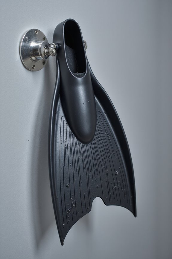 fins enhance swimming efficiency