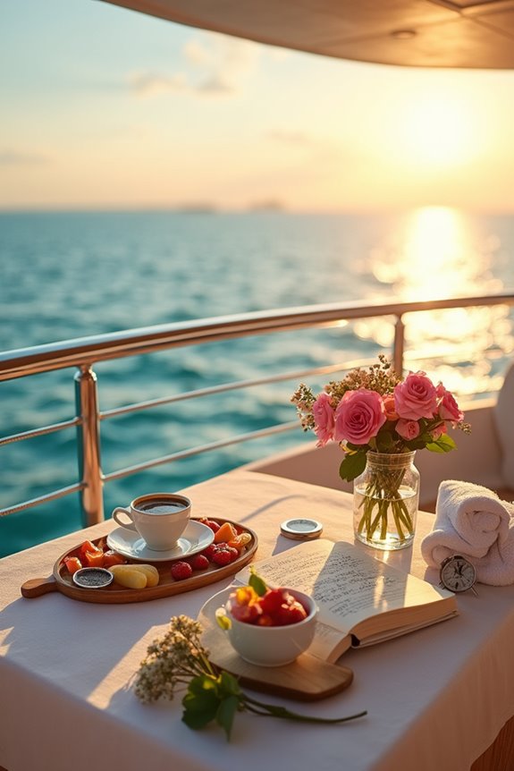luxury yacht morning rituals