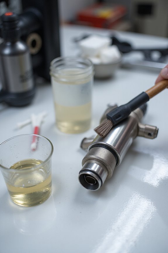 manual fuel injector cleaning
