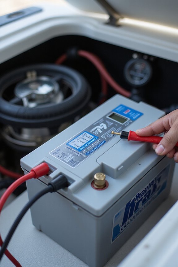 marine battery voltage preparation