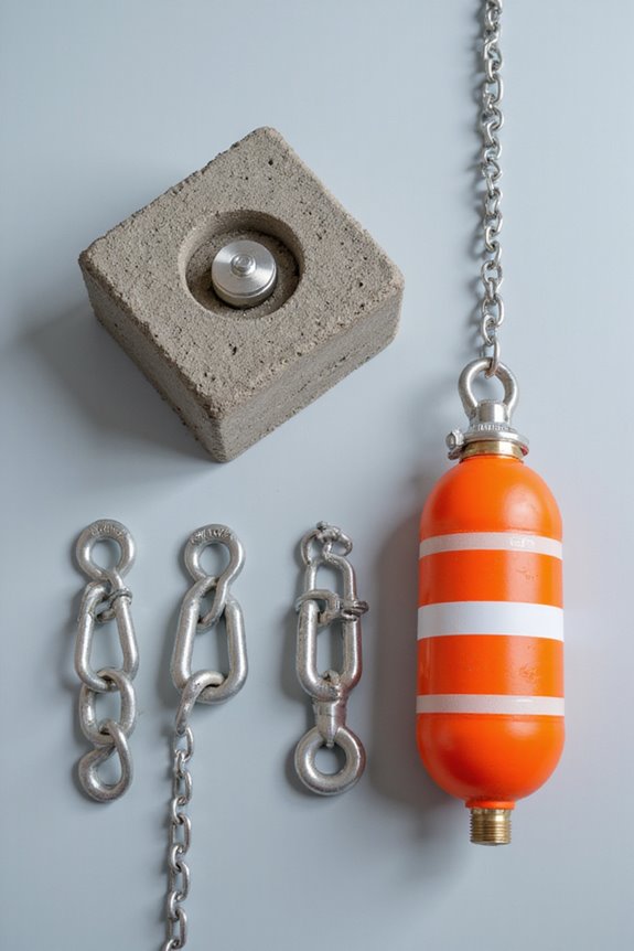 mooring hardware and anchors