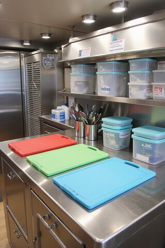 preventing cross contamination on board