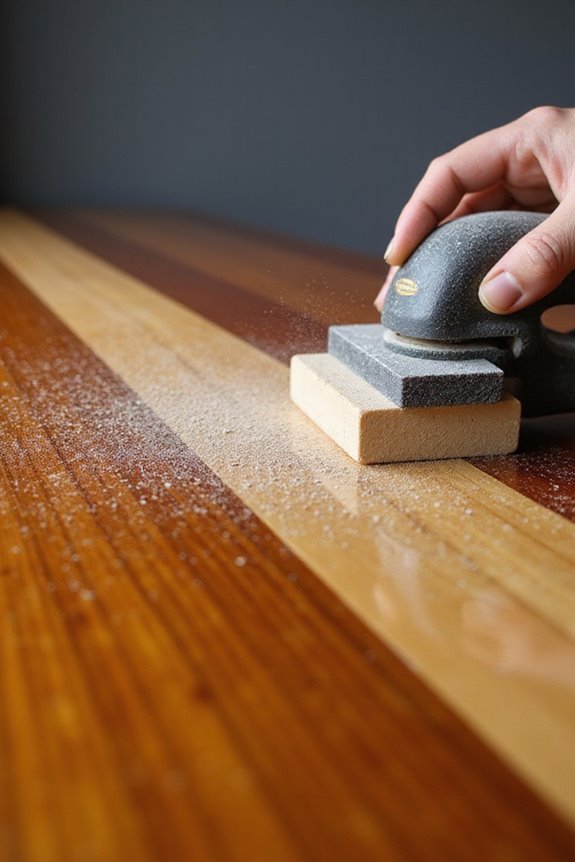 sanding techniques for varnishing