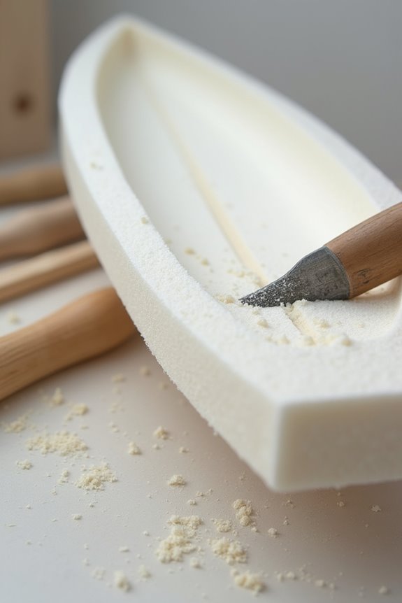 shaping surfboard foam blanks
