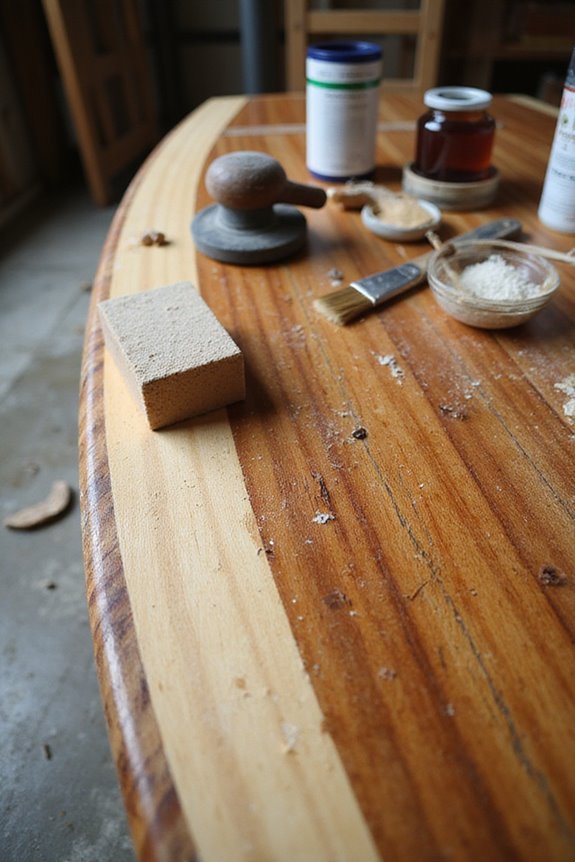 surface cleaning and sanding