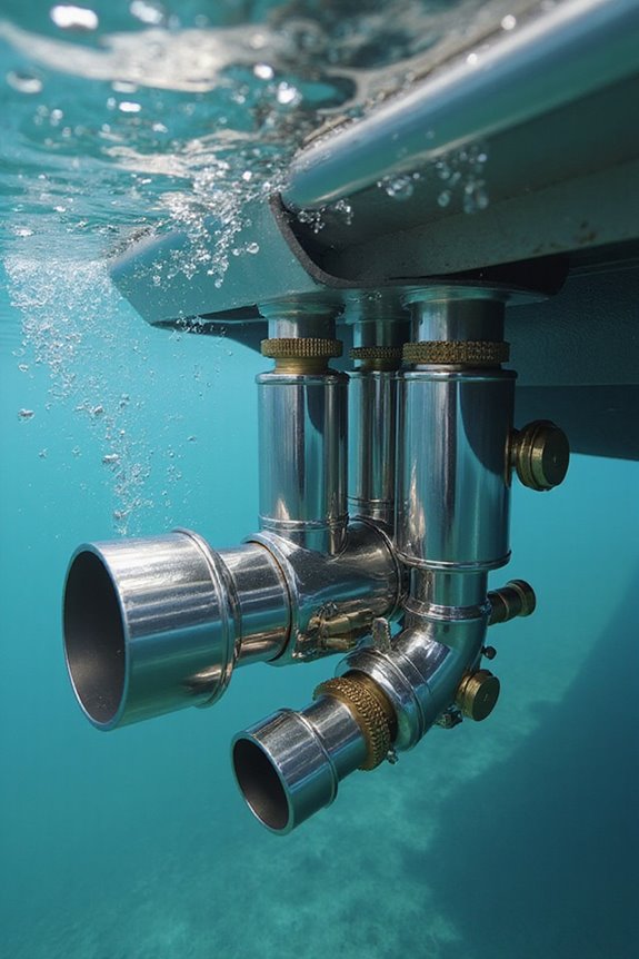 underwater exhaust system design