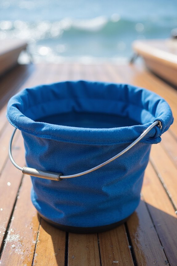 versatile collapsible boat buckets