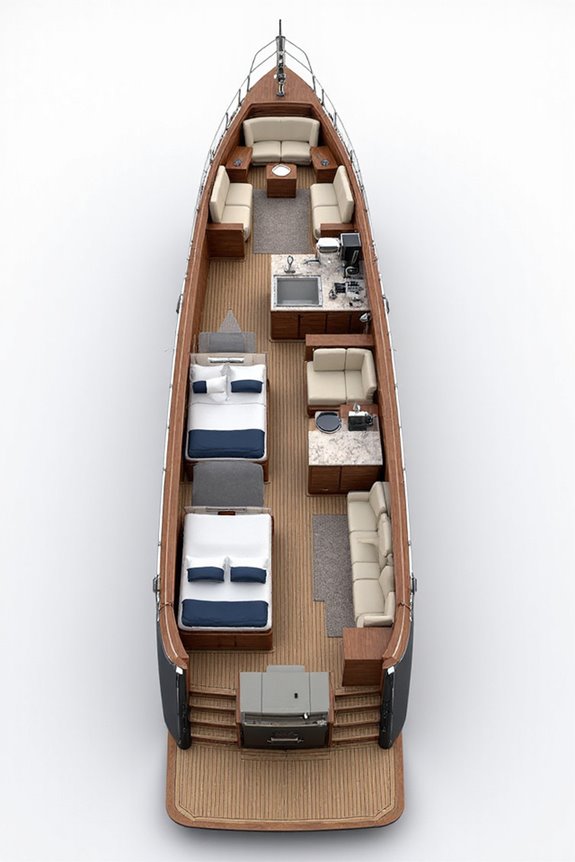 yacht cabin layout variations